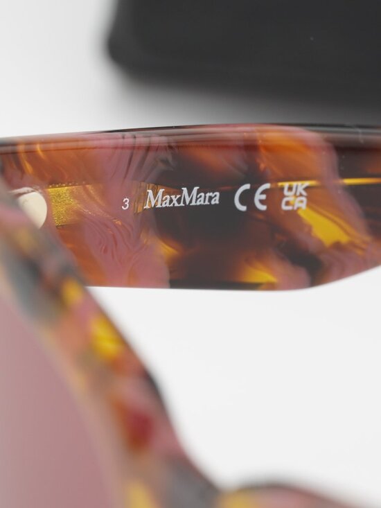 Max Mara GLIMPSE6 MM0098 55S Butterfly Sunglasses - Havana / Bordeaux